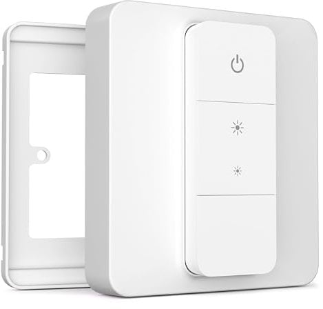 IYOKI® Standard Switch Cover for Philips Hue Dimmer V2, Compatible with Hue Switch Cover, Remote Light Switch Plate Adapter, 1-Gang (2-Pack)