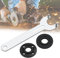 STCRERAG Universal Angle Grinder Spanner Angle Grinder Key Wrench Metal Lock Nut Wrench Flange Spanner Angle Grinder 2 Pin Spanner with 1 Pair Angle Grinder Flange for Angle Grinders