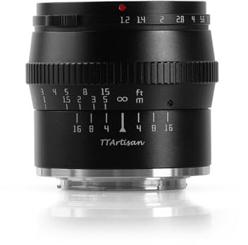 TT Artisan 50mm F1.2 APS-C Objektiv Anschluss Nikon Z Mount Black Manueller Fokus optischer Aufbau 11 Elemente in 7 Gruppen, TTAL5012NZB