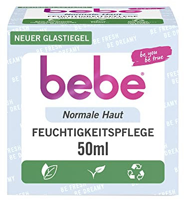 bebe Softe Feuchtigkeitspflege (50ml), spendet 24h Feuchtigkeit für normale Haut mit Pfirsichextrakt & Vitamin E