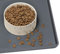 Napfunterlage für Hunde, Futtermatten für Hunde und Katzen rutschfeste Futtermatte aus Silikon - wasserdichte Unterlage mit Rand, spülmaschinenfest(L: 60×40cm, Grau)