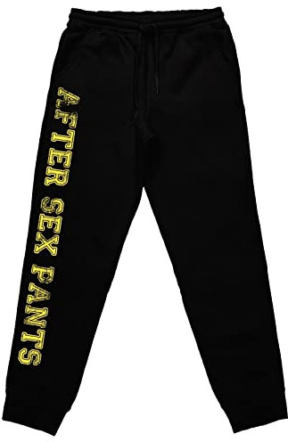 tshirtladen After Sex Pants lustige Jogginghose mit Statement, Farbe: Schwarz, Größe: XXXXL
