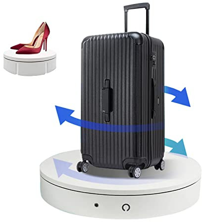 DOZPAL Drehbarer Drehteller für Fotografie, 13,8-Zoll-Drehteller für Schmuck, Uhren, Digitale Produkte, Tragfähigkeit bis zu 80 kg