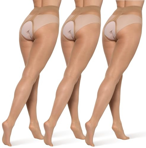 BANANALU 20 Den Ouvert Strumpfhose mit offenem Schritt Große Öffnung Plus