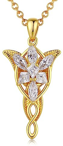 jiamiaoi Gold Kette Damen Kette mit Anhänger Vergoldet Kette Damen Halskette Gold Frauen Gold Anhänger Damen Kette Vergoldet