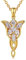 jiamiaoi Gold Kette Damen Kette mit Anhänger Vergoldet Kette Damen Halskette Gold Frauen Gold Anhänger Damen Kette Vergoldet