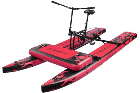Spatium Water Bike Pedal Boat Inflatable Fishing Boat Pedal Kayak 200kg