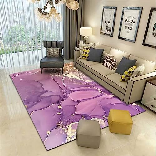 RUGMRZ Spiele Teppich Mädchen Einfaches Wohnzimmer Sofa kuschelteppich lila küchen läufer modern modern Spiele Teppich mädchen Teppich Anti rutsch150x210CM