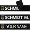 Patch Deutschland Klett Patch personalisiert Namensschilder für Kleidung | Patch Klett Militär Namensschild Klett Militär Rucksack Deutscher Adler Patch | 125x25mm