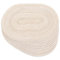 Noctiflorous Ovale geflochtene Platzsets, gewebt, 30,5 x 45,7 cm, rutschfest, waschbar, hitzebeständig, runde Tischsets für Esszimmer, Küche, Party, tägliche Tischdekoration, Abendessen, 8 Stück (11
