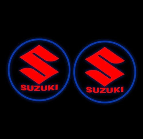 FYOBOT Auto Tür HD LED Logo Projektor für Suzuki Jimny Grand Vitara SX4 Swift Alto - Eingang Willkommen Geist Schatten Licht, 2 Stück
