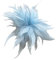 lordies Brosche Anstecknadel Blume Feder Kleidung Geburtstag Geschenk (Hellblau)