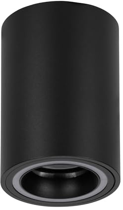 EGLO connect.z Smart Home LED Deckenleuchte Carosso-Z, ZigBee | App und Sprachsteuerung Alexa, warmweiß-kaltweiß, RGB, dimmbare Deckenlampe aus Metall in Schwarz, Ø 8 cm