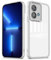 YUXING Transparent Case for Motorola Edge 40 Neo with Camera Lens Protector Soft Ultra Thin Slim Shockproof Bumper Back Cover - White