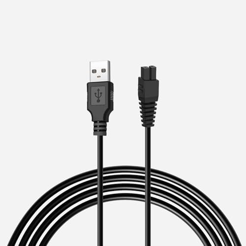 Yattoper 5v 1a USB Ladekabel Ersatzkabel Kompatibel mit Gardena Set ClassicCut Li 9853/9854/9855 ComfortCut Li 9856/9857/9858 Grasschere，schwarz (Nicht kompatibel mit AkkuCut Li und Gardena 9850)