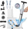 inShareplus Toilet Plunger, Grey Toilet Unblocker Heavy Duty, High Pressure Plunger Kit with 4 Replaceable Heads and 1 Gloves Plunger Sink Unblocker for Unblocking Toilets, Sink, Bathtub, Floor, Drain