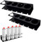 2PCS Wall Mounted Spray Bottle Holder, Spray Can Holder Rack Organiser with 5 Holes 6 Slot, Power Tool Organiser with Space Saving Design, Durable Storage Rack for Garage Workplace Organization Tools
