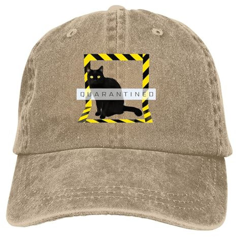 OAUMJIIL Gatti Neri Cappello Multicolore Cappellino da Donna con Visiera Personalizzata Qu tined Cappelli di Protezione della Visiera