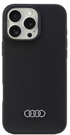 Audi Silikonhülle für iPhone 16 Pro Max 6.9 schwarz AU-LSRIP16PM-Q3/D1-BK