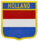 EmbTao Holland Schild Flagge Bestickter Aufnäher mit Haken- und Flauschbänder