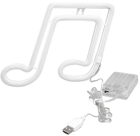 LED NEON Light Music Note - Robuste Wandhänge von NEON -Lampen, Nachtleuchte für Nachtleuchte (blaues Licht) (Rotlicht)