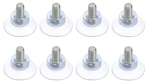 Ipetboom 8 Stück Teiliges PVC Saugnapf Haken für Möbel Kollisions Pads Transparente Sauger für Glastische Badezimmer und Kreative Dekorationen