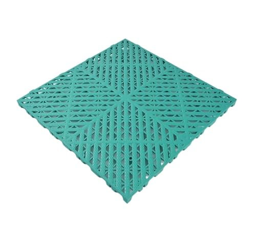 BDXMKS Dalles de Garage Ventilées Dalle de Drainage ventilée antidérapante, Sol modulaire en Plastique polypropylène, Dalles de Sol de Garage for Lave-Auto, 40 x 40 x 2 cm(Green)
