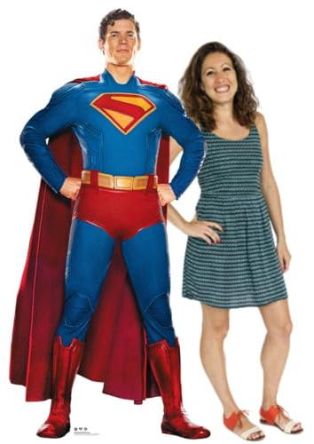 Star Cutouts SC4731 Superman Movie Hero Pose David Corenswet Lifesize Cardboard Cutout (193 cm) – DC Display for Fans, Birthdays & Events