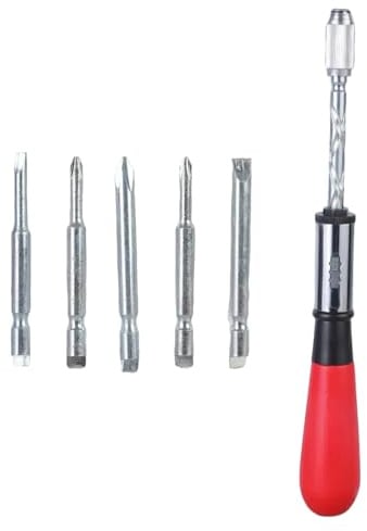 Cacciavite a cricchetto multifunzione Semi Automatico Spirali Cacciavite a mano Premendo Rotante Durevole Semi Automatico Driver