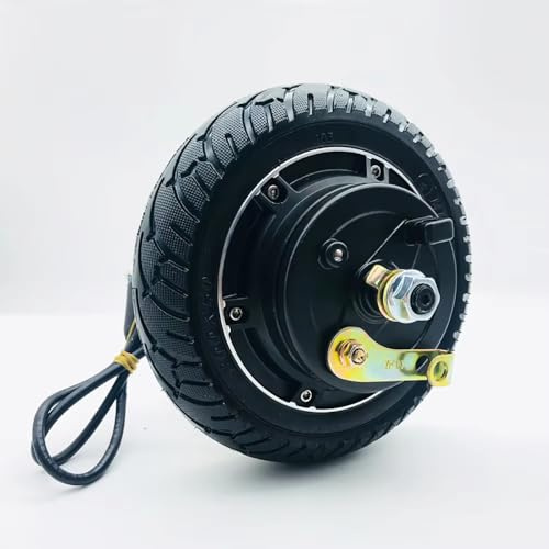 LeTkingok 8 Zoll Vollreifen Bürstenloser Nabenmotor mit Trommelbremse, 350W für Elektroroller und Fahrrad (36V)