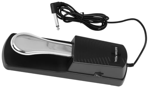 CONGARTENO Pedale Sustain per Tastiera Elettronica Piano Pedal in Abs e Metallo Prolunga Suono Compatibile con Tastiere e Pianoforti Digitali Design Resistente e Antiscivolo Accessorio