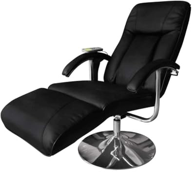 Frdhee Massageliege, Massagesessel Schwarz Kunstleder Massage Sessel für Wohnzimmer und Schlafzimmer