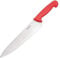 Hygiplas Chefs Knife 25 cm/10 inch Blade, Red, Colour-Coded Cooks Knife - Red for Raw Meats, Weight: 200 g, Knife Length: 385 mm, Dishwasher Safe, Rockwell Hardness 52-57 degree , C886