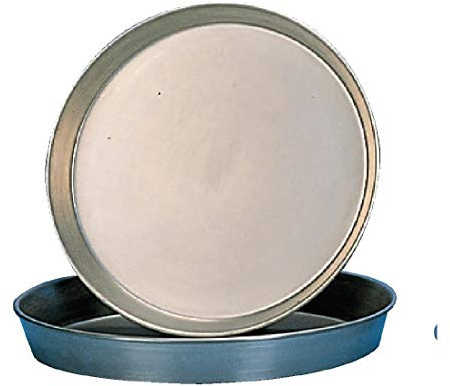 Black Iron Pizza Pan 10In Non Stick Baking Round Oven Tray Commercial Heavy Duty | Versatile oven tray provides reliable everyday baking performance for busy professional catering kitchens.