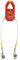 Stricklin Companies Oberg Tilt Lift Engine Sling - Red Metal Engine Hoist Stand - 1 Ton Capacity - Single Hand Use - 1 Year Warranty
