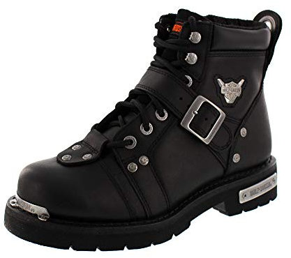 Harley-Davidson Stivale Fibbia Freno Uomo, nero, 13 Wide
