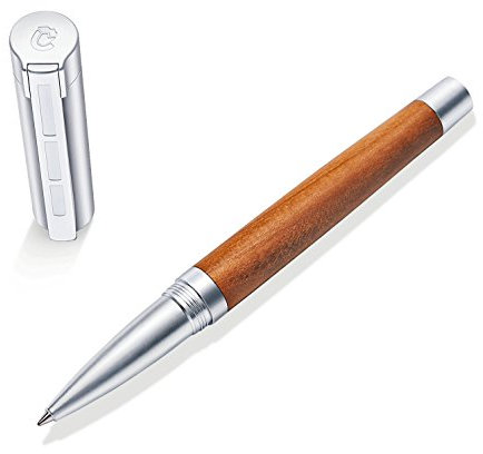 STAEDTLER Initium Lignum Tintenroller, Pflaumenholz, M, schwarz, Made in Germany, mit edler Geschenkverpackung, 9PM221M-9
