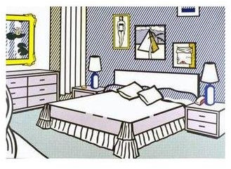 Germanposters Roy Lichtenstein Interior with Waterlilies Poster Bild Kunstdruck 28x35cm Ohne Rahmen