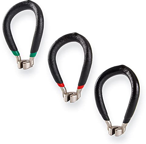 Bikehand Bike Wheel Spoke Wrench - Bicycle Spoke Key Tool Tightening Kit For Wheel Truing - MTB, Road or BMX Bike Rim True