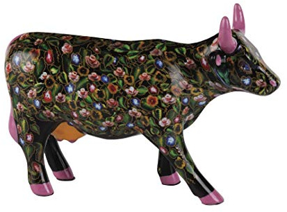 CowParade Flower Power Cow (medium Ceramic)