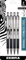 Zebra Pen F-301 Druckkugelschreiber, Edelstahlschaft, feine Spitze, 0,7 mm, schwarze Tinte, 4 Stück (Verpackung kann variieren)