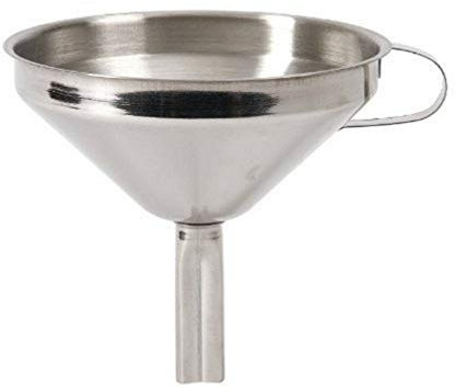 KitchenCraft Stainless Steel Kitchen Filter Funnel, 13 cm (5), Silver