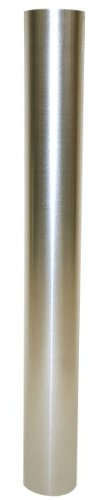 Kamino Flam Ofenrohr silber, feueraluminiertes Rauchrohr aus Stahl für sichere Ableitung von Verbrennungsgasen, rostfreies Kaminrohr, geprüft nach Norm EN 1856-2, Maße: L 1000 x Ø 100 mm