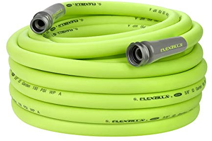 Flexzilla Garden Hose 5/8 in. x 75 ft, Heavy Duty, Lightweight, Drinking Water Safe, ZillaGreen - HFZG575YW-E