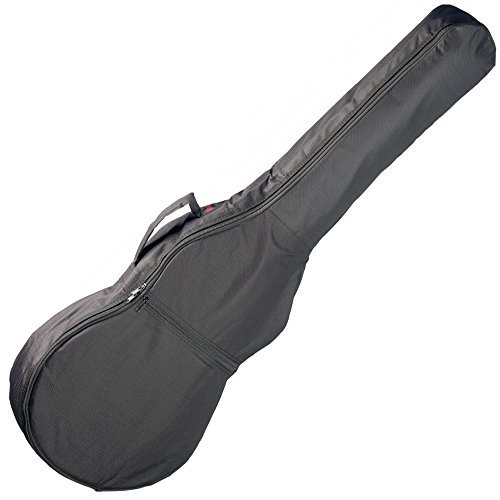 Stagg 21424 Nylontasche für E-Gitarre (5 mm dicker Schaumstoffpolsterung, 1x Außentasche, 2x Schultergurte) schwarz