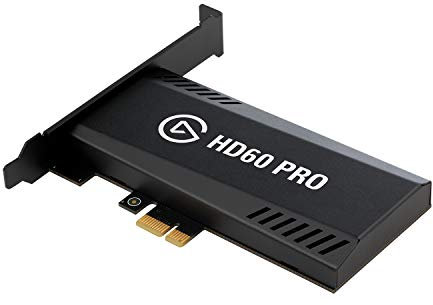 Elgato HD60 Pro Capture Card, 1080p 60 Capture and Passthrough, PCIe Capture Card, Low-Latency Technology, PS5, PS4, Xbox Series X/S, Xbox One , black
