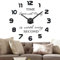 Vangold Moderne Mute DIY große Wanduhr 3D Aufkleber Big Wanduhren für Home Office Decor Geschenk