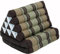 GURU SHOP Thaikissen, Dreieckskissen, Kapok, Tagesbett mit 2 Auflagen - Braun, 30x50x120 cm, Asiatisches Sitzkissen, Liegematte, Thaimatte
