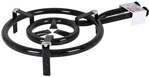 Algon | Quemador Paellero a Gas Butano/Propano, Metálico Esmaltado, Ø 40 cm - Paellero de Gas para Paellas con varios Fuegos