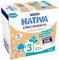 NESTLÉ NATIVA Leche líquida de crecimiento 3 con galleta maría sin azúcar añadido para bebés a partir de 1 año. 6 bricks de 1L